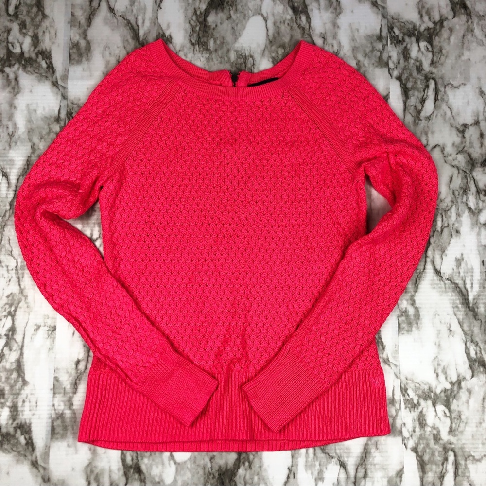 American Eagle Neon Pink Knit Sweater